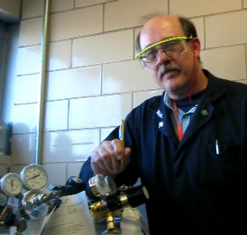 Steve in lab